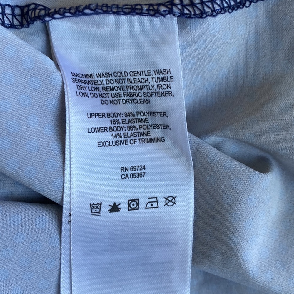 Columbia XS Blue Polka Dot Omni-Shade Sport Dress - Picture 11 of 12